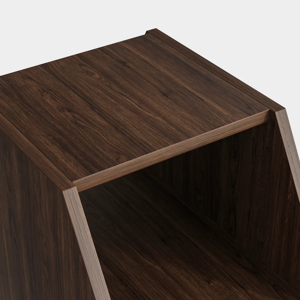 Hexagonal Multifunctional End Table with Open Storage